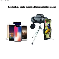 powerful 80x100 hd monocular telescope phone camera clip for outdoor accessories