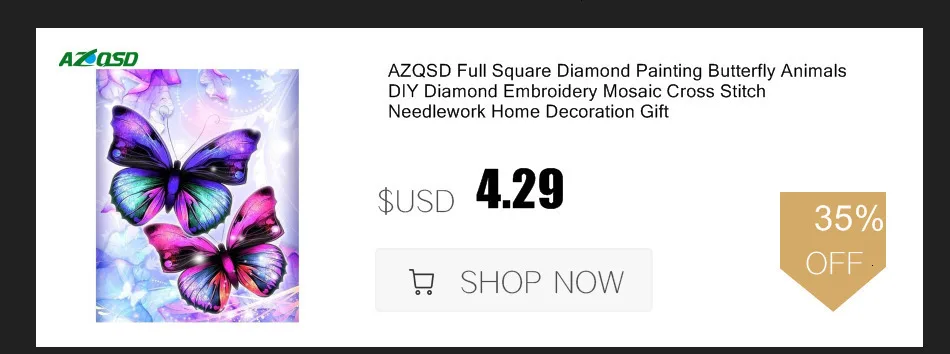 AZQSD 5D алмазная вышивка Лиса животные наборы для вышивки крестиком полная дрель квадратная Алмазная мозаика рукоделие ручной работы украшение дома