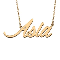 asia custom name necklace customized pendant choker personalized jewelry gift for women girls friend christmas present