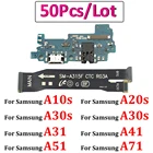 50 шт., USB-разъём для зарядки, для Samsung Galaxy A10S A20S A21S A30S A31 A41 A51 A71