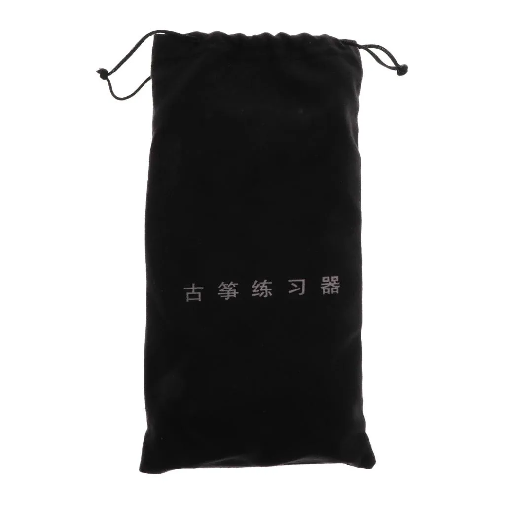 Изысканный мини-тренажер для тренировки пальцев гучжэн из массива дерева 6 нитей