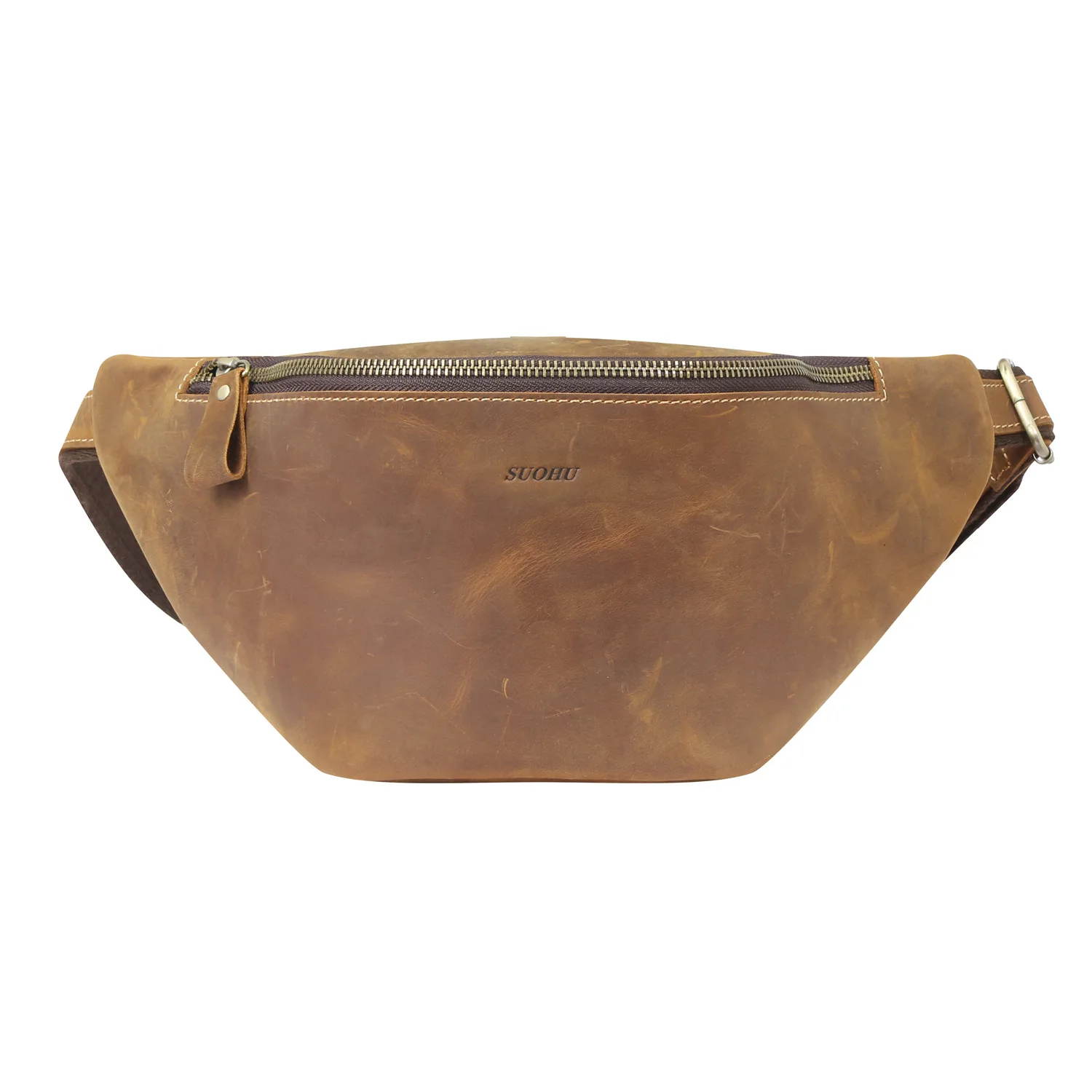 

Waist Bag For Men Genuine Leather Wallet Pack Pocket Hip Holster Crossbody Shoulder Chest Phone Case Male Purse Belt Bum Fanny