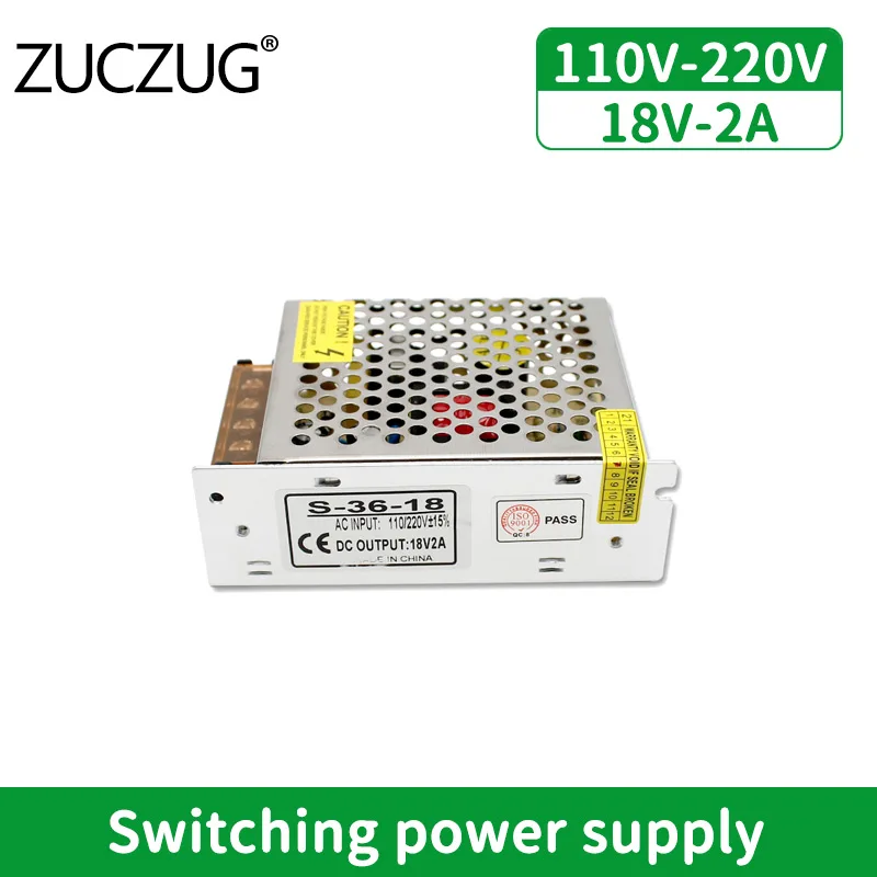 

18V 2A Single Switching Power Supply Source 36W Power Supply Source Adapter 220v Transformer AC To DC for LED Strip Switch CCTV