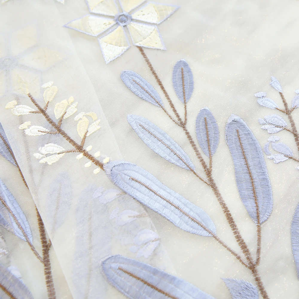 Nordic Шторы Цветочный Рисунок для Гостиная синель отвесная ткань исследование