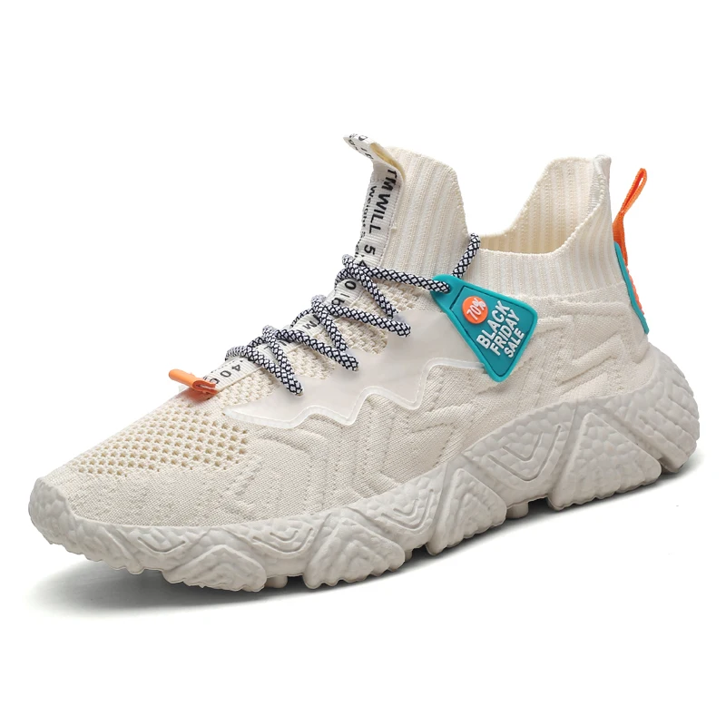 

Sport Run Casual Flying Men Women Breathable Running Sneakers Lighting Shoes Socks Shoes Wear-Resistant