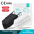 5-100 шт., маски для взрослых KN95 FFP2, одобренные FPP2, европейская 5-слойная респираторная маска KN95, CE FFP2Mask FFP3