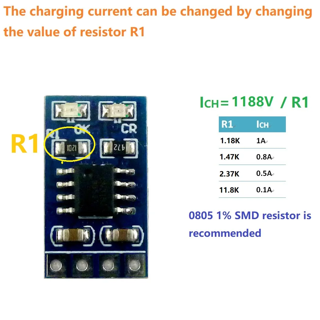 5X SD05CRMA 3 7 V 4 2 Li ion Po модуль зарядного устройства литиевой батареи для 5V 6V 9V 12V 18V 24V 48V