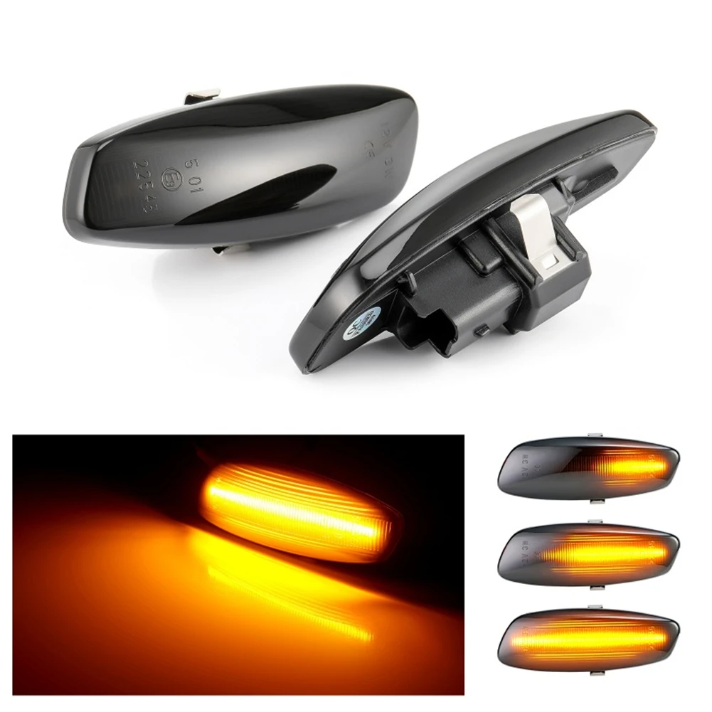 

2x Dynamic LED Turn Signal Light Side Marker Car Accessories for Peugeot 207 308 408 30088 5008 Citroen C3 C4 C5 DS3 DS4