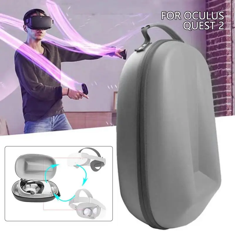 

Чехол для хранения очков Oculus Quest 2 VR, Противоударная и водонепроницаемая сумка для хранения, защитный чехол, переносной чехол