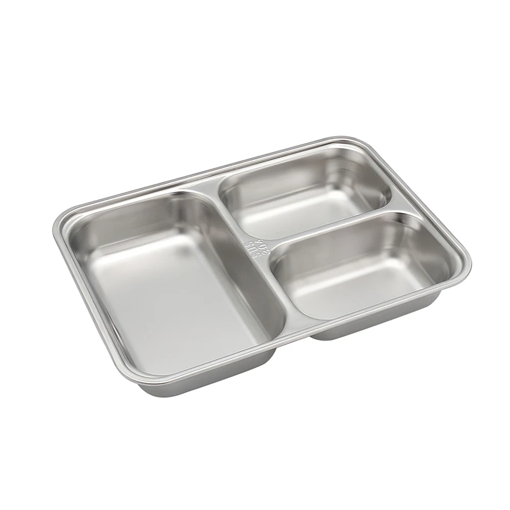 Ланч-бокс из нержавеющей стали с 3/4 ячейками для микроволновой печи герметичный