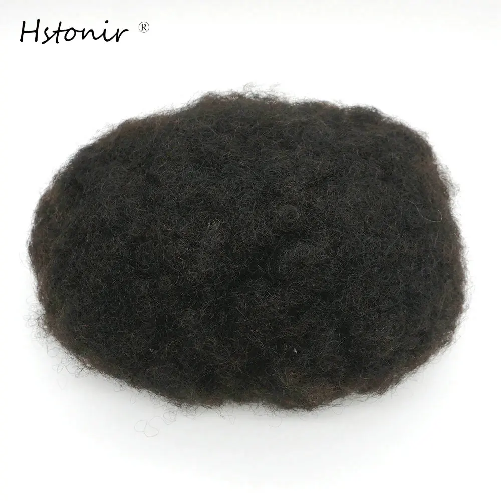 Hstonir 7x9 5 &quot1B # мужской афро парик швейцарский кружево с полимерными супер
