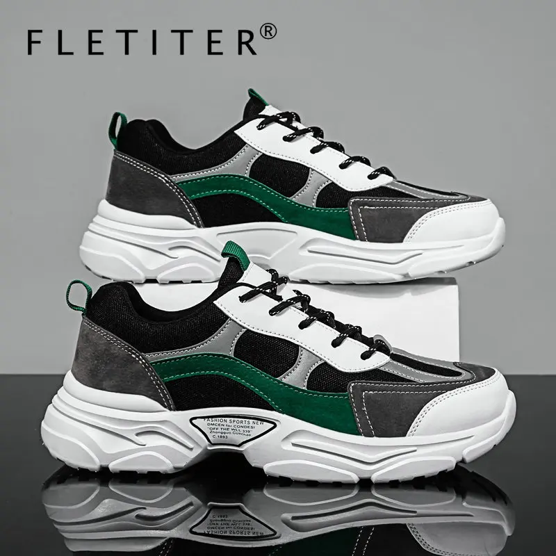 

Мужские легкие кроссовки, повседневная обувь на платформе, дышащие, лето 2021