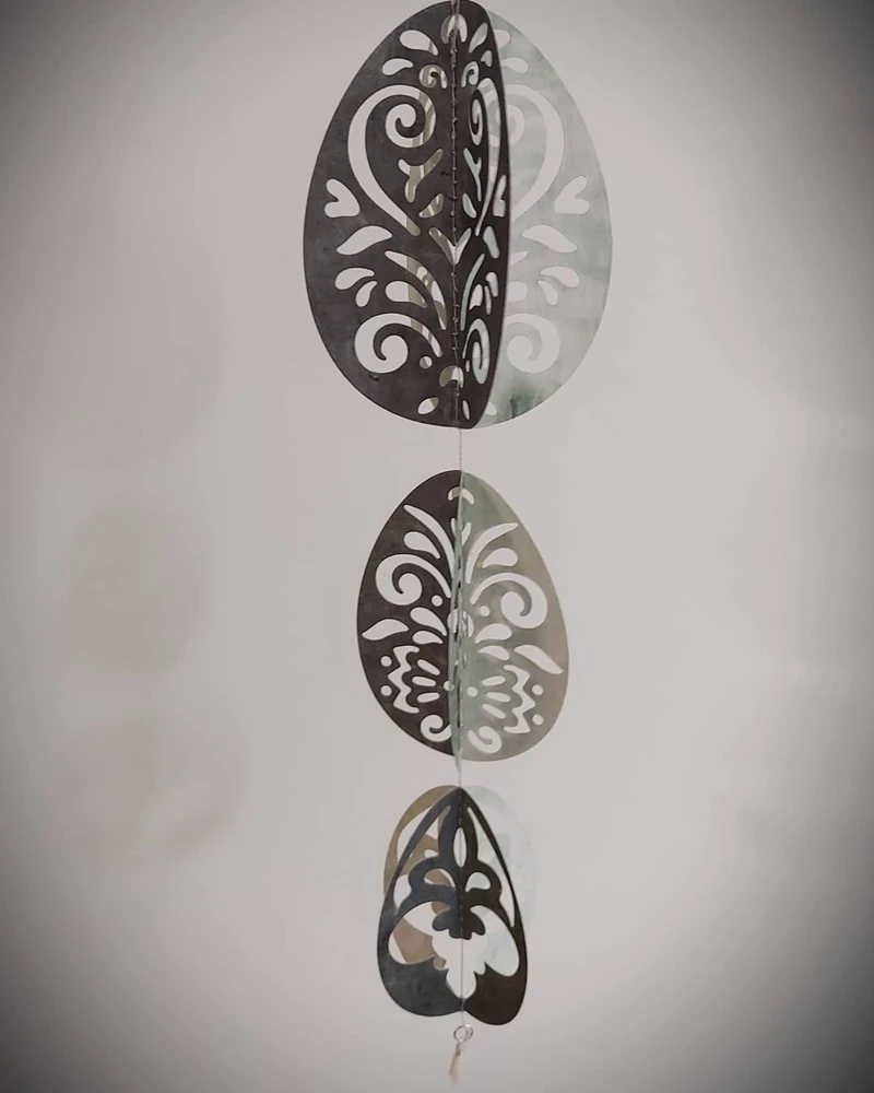 

3D Flower Hollow Pattern Egg Oval Pendant Metal Cutting Dies New DIY Emboss Stencil Scrapbooking Dies For Card Making