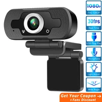 1080p hd webcam built in microphone usb plug play video call computer peripheral web camera for youtube microsoft pc laptop