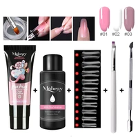 poly uv gel kit nail builder uv gel soak off uv off white acrylic powder quick building finger extension camouflage for nail art