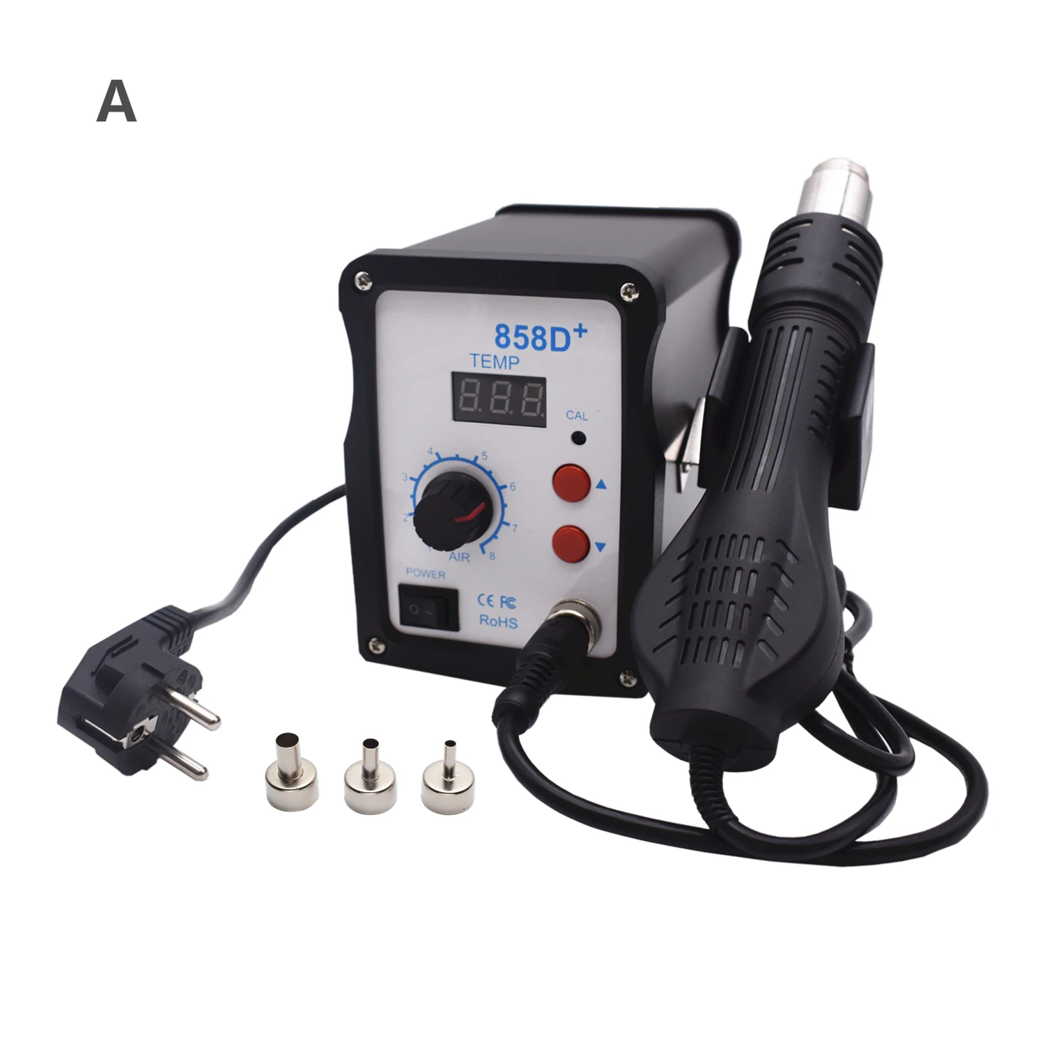 

220V 858D Hair Dryer Soldering Heat Gun Hot Air Rework Station Digital