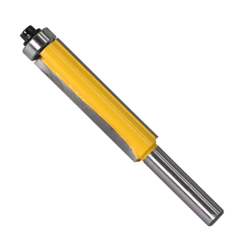 

8mm Shank lengthen blade flush Router Bit with bearing trimming knife woodworking milling cutter trimming machine head trim