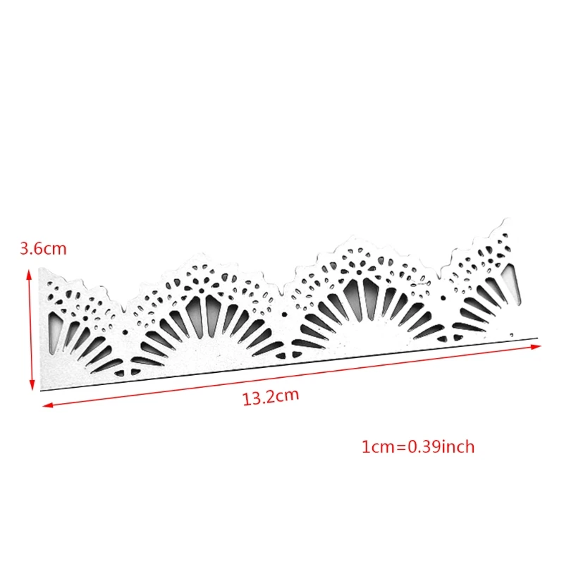 

Fan Frame Metal Cutting Dies Stencil Scrapbooking DIY Album Stamp Paper Card Embossing Decoration