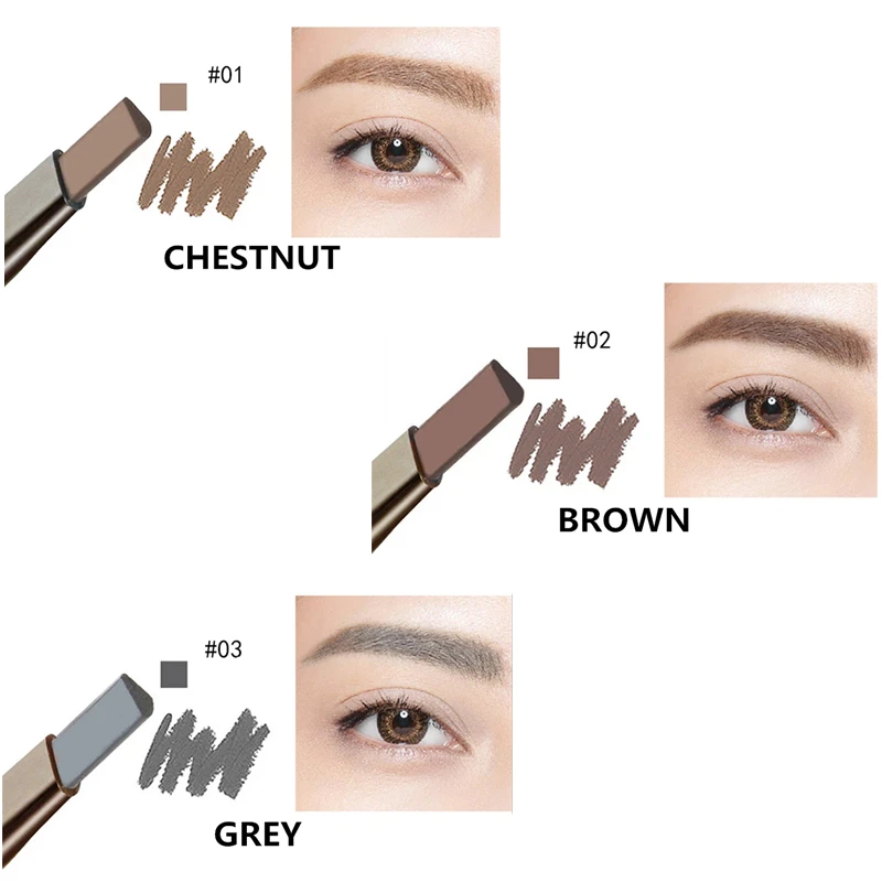 2 в 1 кремовый карандаш для бровей и пудра бровей|Средства роста бровей| |