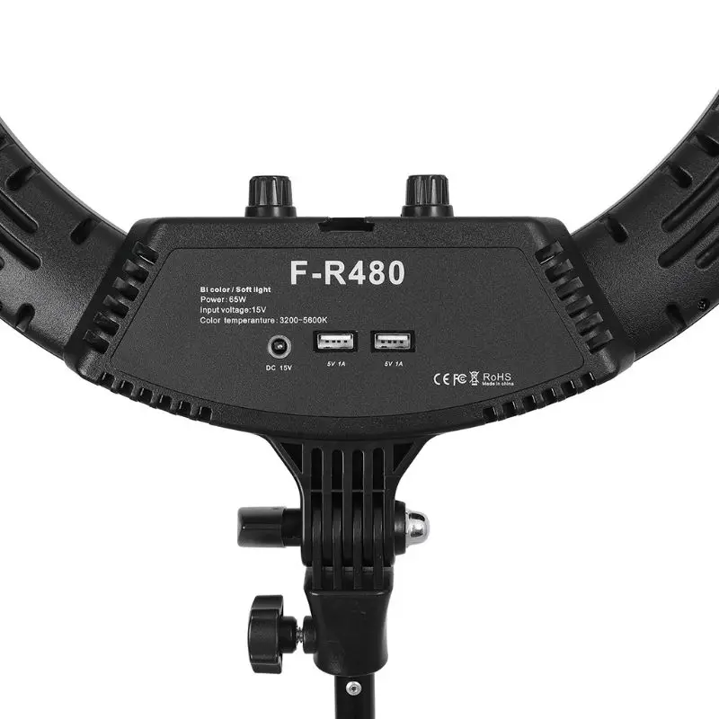 

Selfie Ring Light with Phone holder Remote Control US Plug Adapter Photography Lighting for Photo Video Makeup H9EB