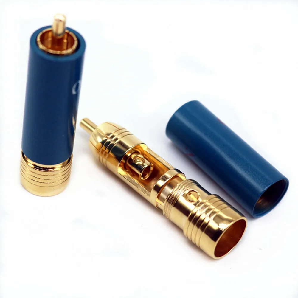 Yivosound Hi end ортофон качественный позолоченный HIFI RCA разъем разъемы HIFi аудио