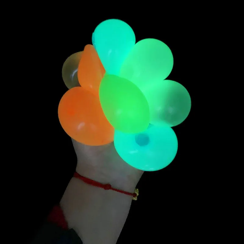 

Luminous Ceiling Ball Fluorescent Sticky Stress Relief Balls Party Decoration Kids Toy Gift Favor