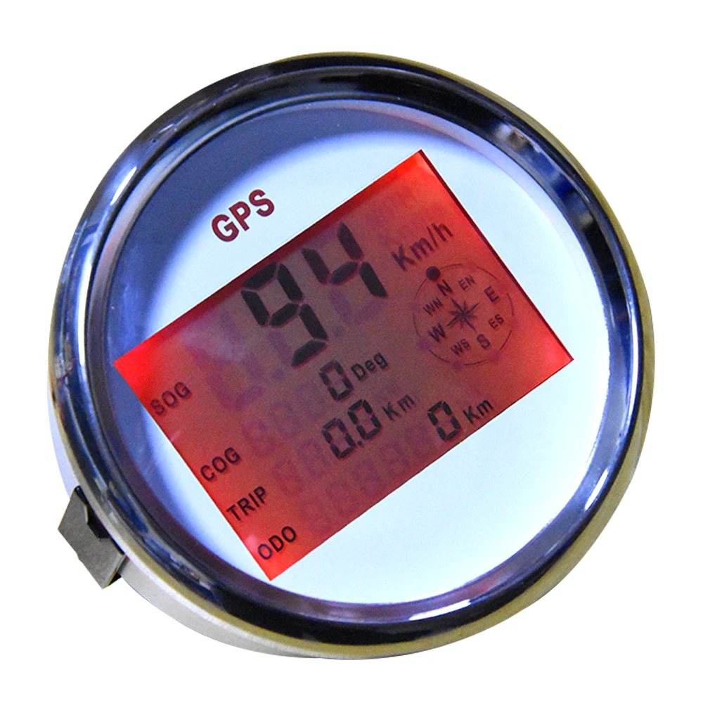 85 мм LCD Цифровой Автомобильный спидометр GPS одометр 0 999 узлов км/ч миль/ч 12В/24В с