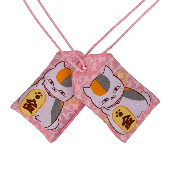 1 шт. Kawaii традиционный Omamori Natsume Yuujinchou Любовь Удача защита от ДТП Здоровый кулон