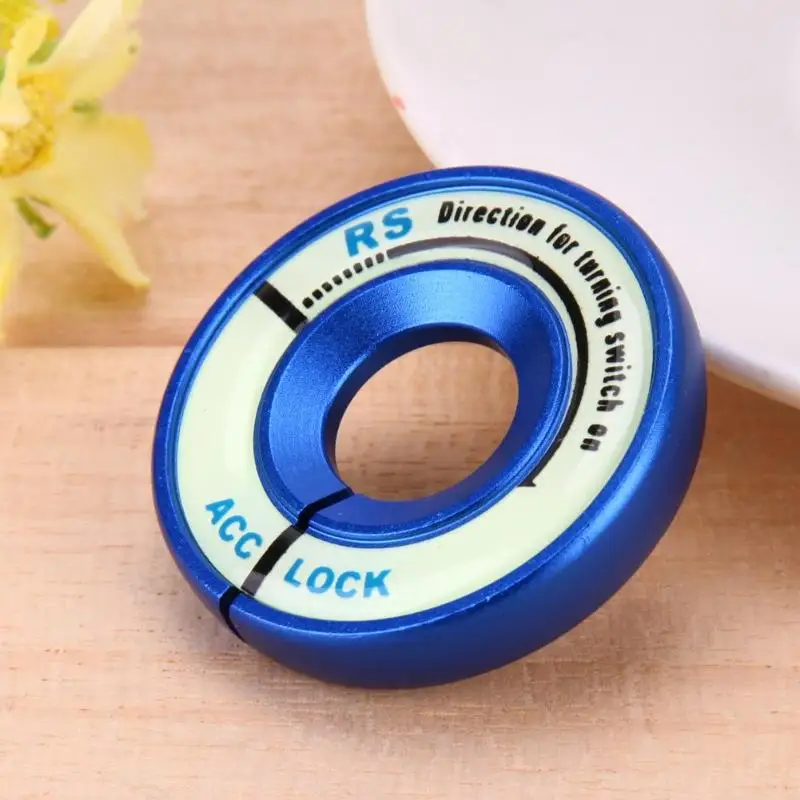 Светящееся кольцо зажигания для автомобиля из алюминиевого сплава светящееся в