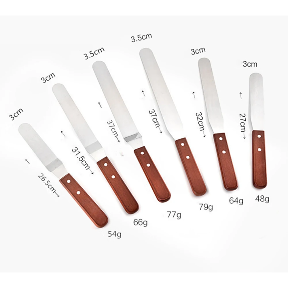 6/8/10 дюймов Нержавеющая сталь лопатка для торта соблазнительный крем масло