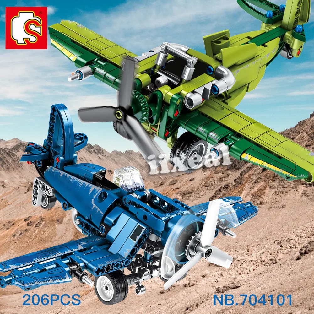 Конструктор Военный Истребитель SEMBO конструктор Вторая мировая война самолет