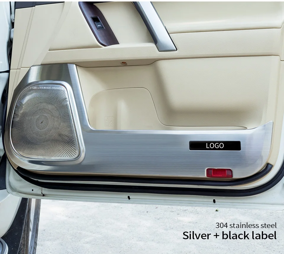 Для Toyota land Cruiser LC200 Prado LC150 2010-18- защита из нержавеющей стали боковая защита края анти-удар двери коврики крышка
