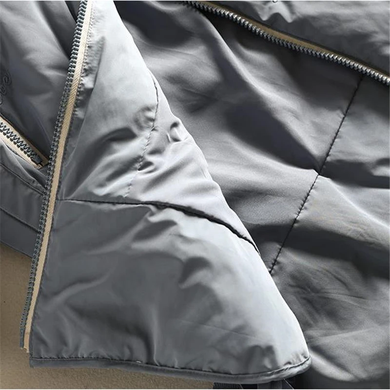 

2020 New Winter Parka Big Pockets Casual Jacket Hooded Solid Color Thicken Warm hooded Outwear Coat M297