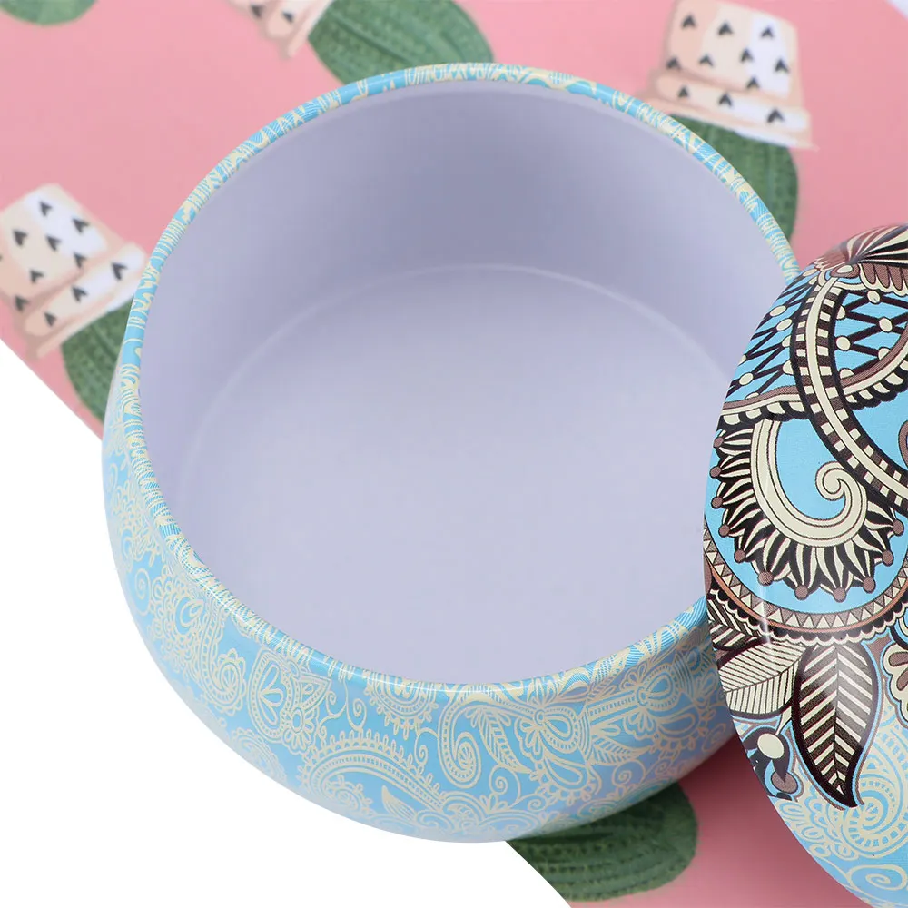 Маленькая жестяная коробка для хранения ювелирных изделий чая конфет банка