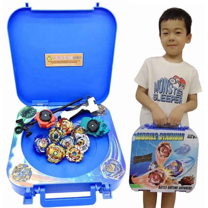 Beyblade burst мобильный beystadium набор Коллекционная коробка Арена стадион с ручкой пусковой установки как подарки для детей