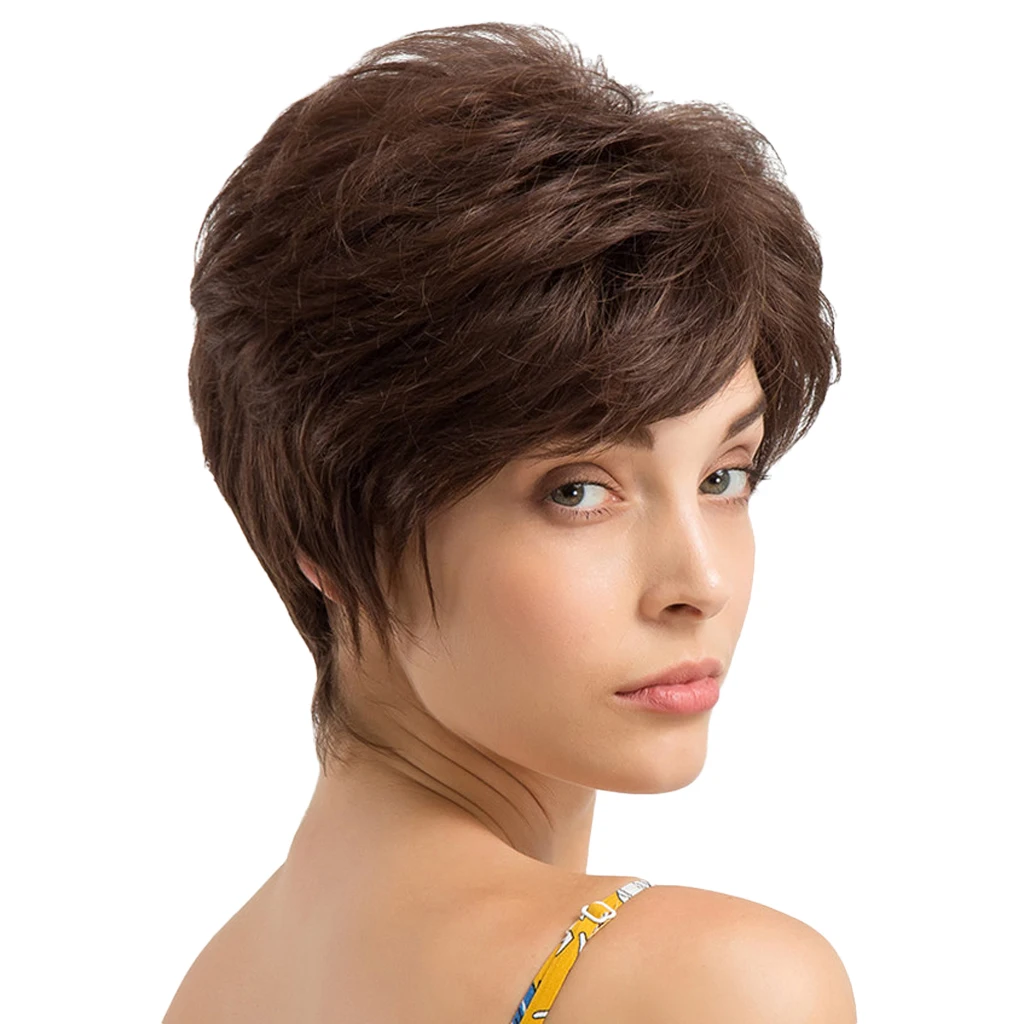 

Natural Pixie Cut Wig Short Human Hair Straight Layered Wig