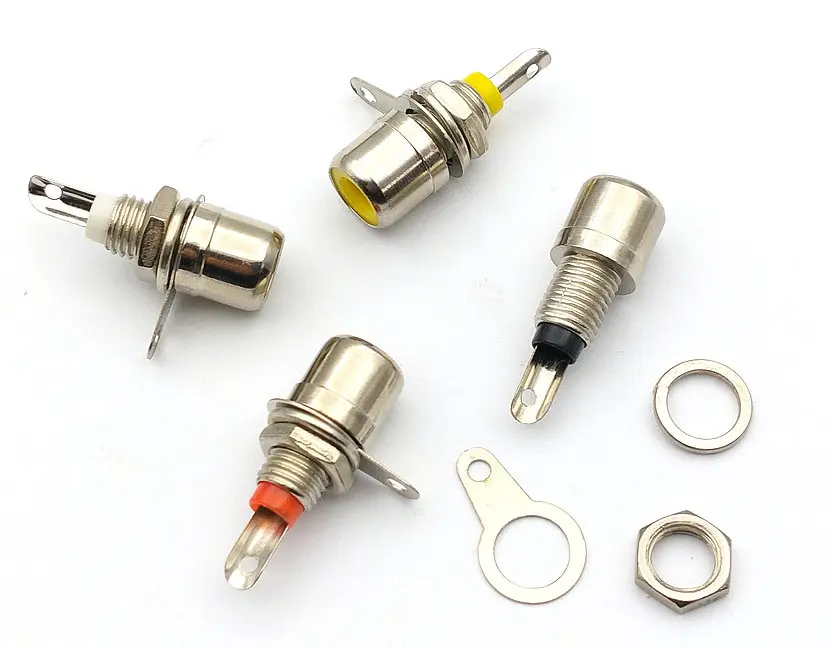 40 шт. металлический RCA Phono Шасси Панель крепление гнездо металлические разъемы |