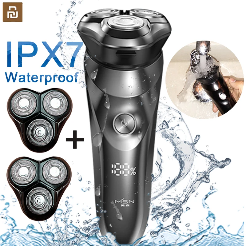 

Xiaomi Men's Electric Shaver for men Electric Razor smart shaver IPX7 waterproof beard trimmer wet & Dry razor beard Shaving