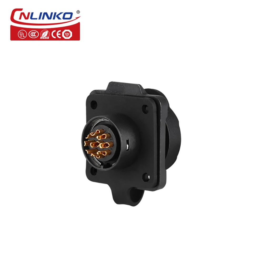 Cnlinko M16 110V AC DC Мощность промышленный электрический разъем 9Pin Панель адаптер