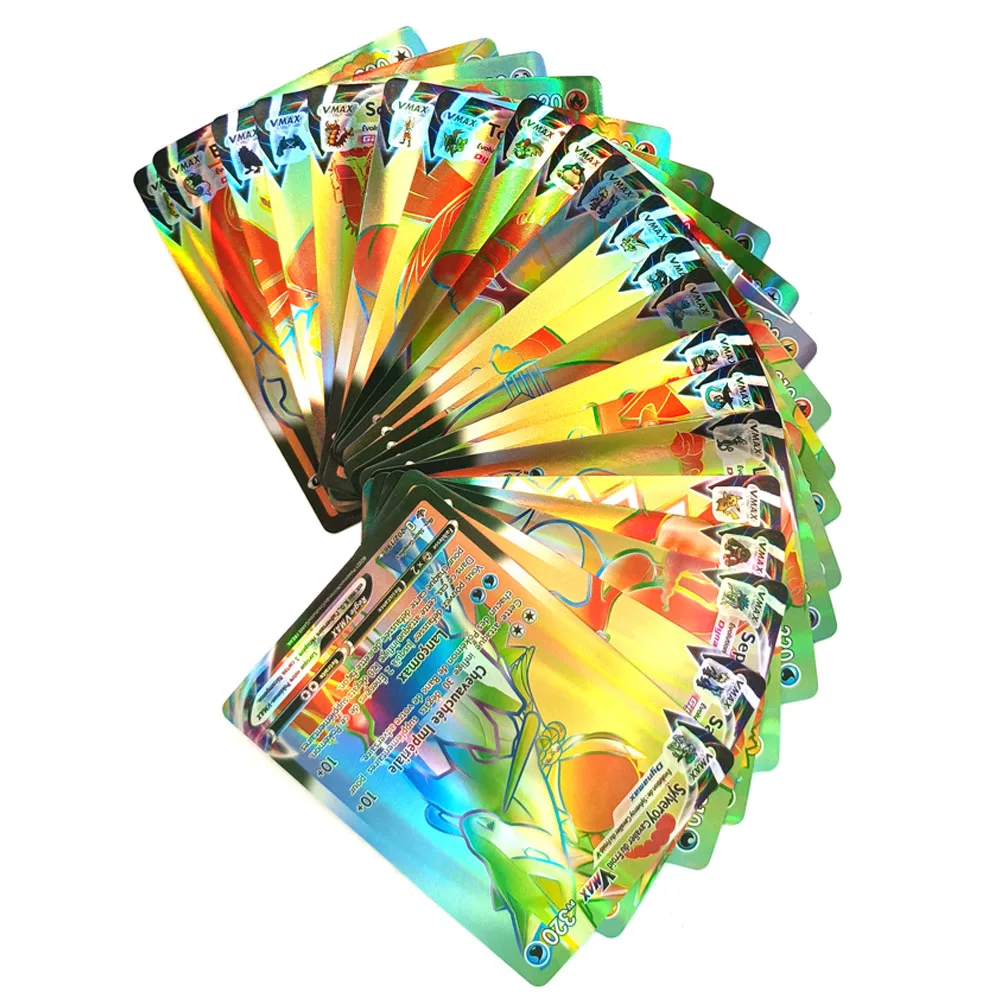 2021 новые карты Pokemon 50 шт.-300 шт. Vmax Charizard Rainbow Tag Team GX Game Battle Carte торговая карта игрушки
