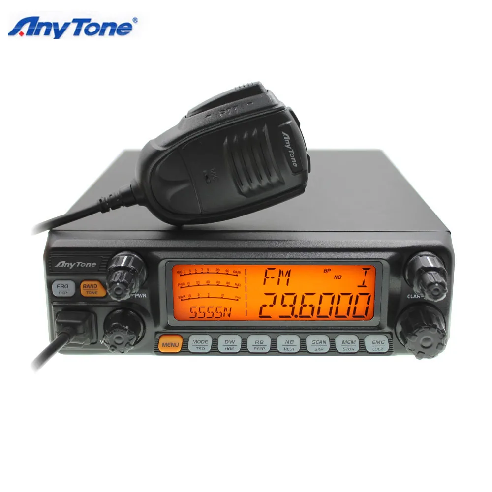 Большой ЖК-дисплей AT-5555N AM FM USB LSB PW CW 10 метров 28 000-29 700 МГц 40 каналов CB AT5555N радио