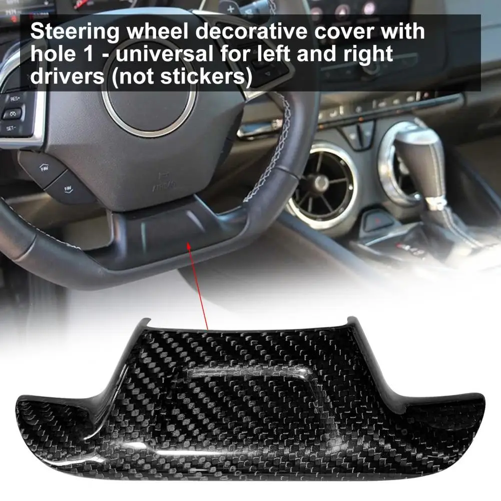 

Отделка рулевого колеса, точная черная наклейка, протектор рулевого колеса без отверстий, наклейка для Chevrolet Camaro 2016-2020