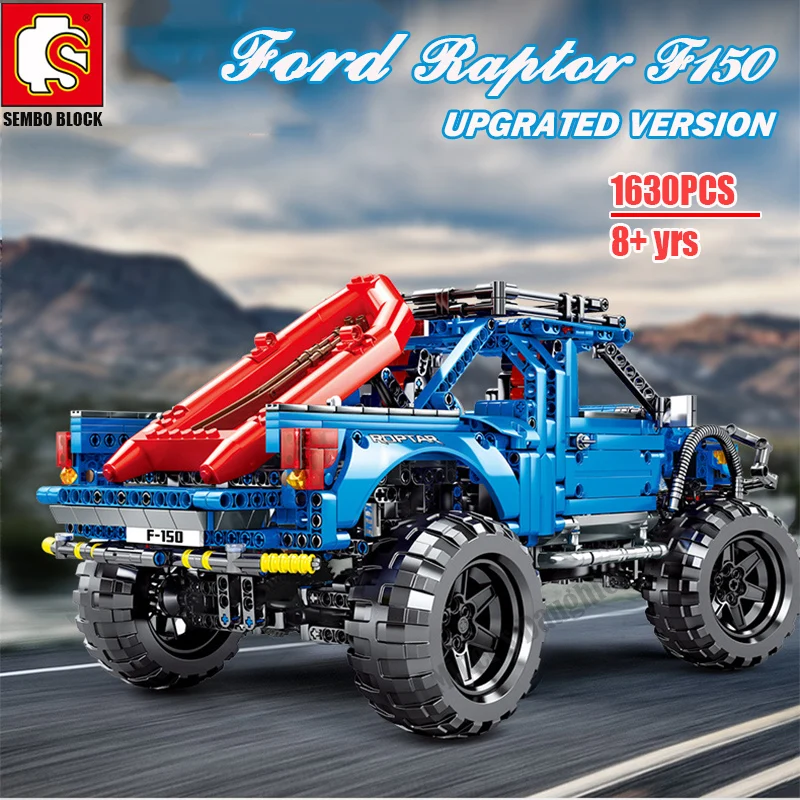 Sembo техника строительные блоки внедорожных транспортных средств серии Ford Raptor F150