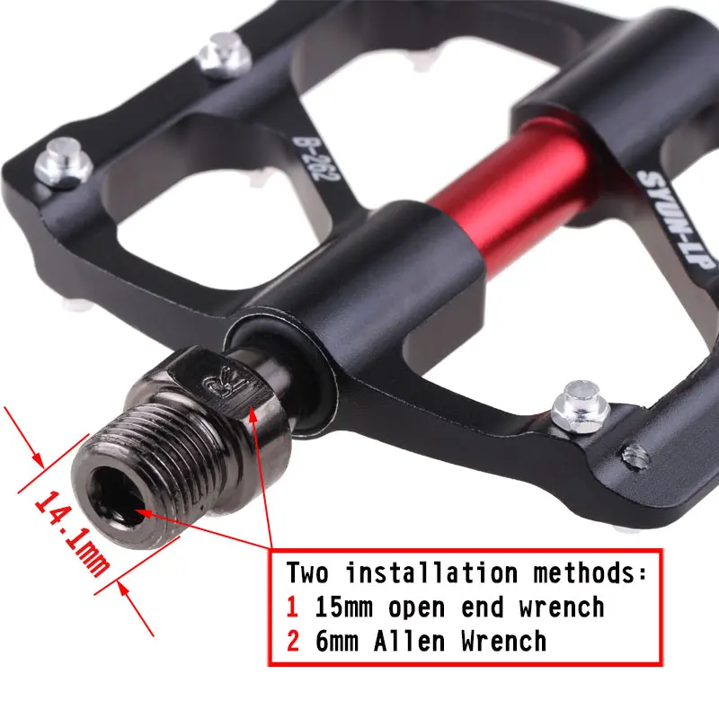 Педаль для велосипеда 3 подшипники противоскользящие сверхлегкие CNC MTB педали