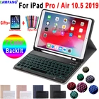 Чехол с клавиатурой и подсветкой для Apple iPad Air 10,5, 2019, Air 3, чехол с Bluetooth, чехол для клавиатуры, чехол для карандаша, чехол для карандаша 2017
