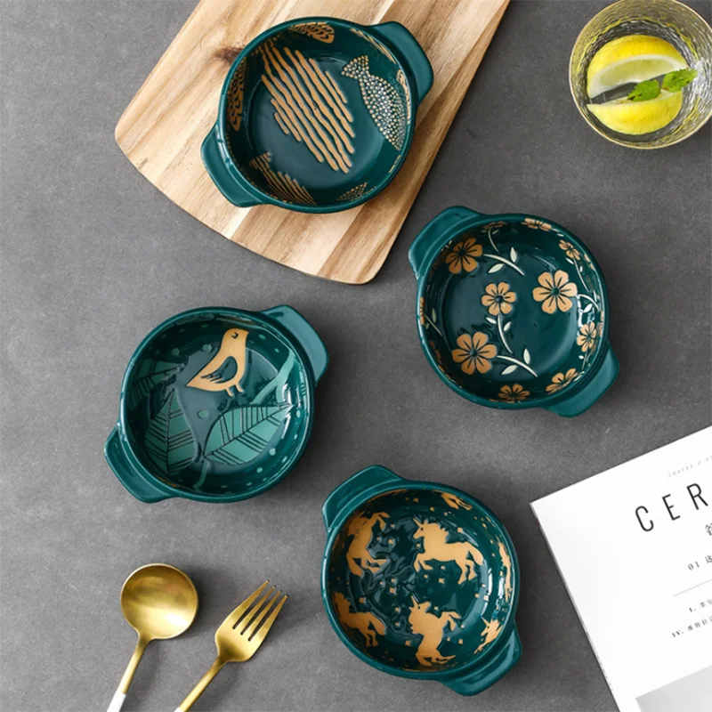 Кухня выпечки форма миска Керамика посуда печь мини кастрюля водостойкий