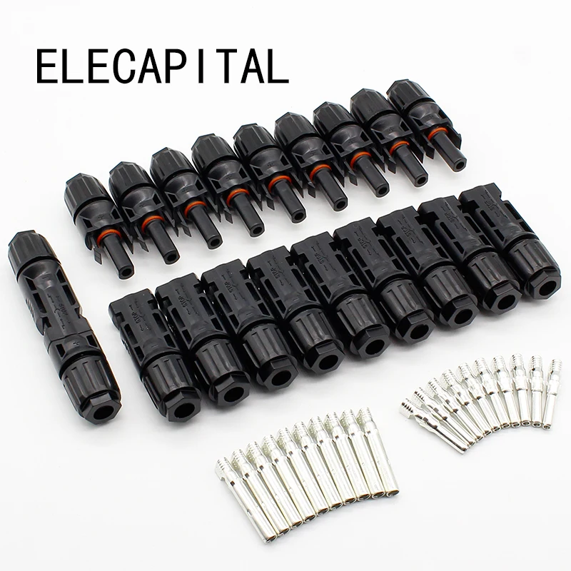 10 пар x соединитель Мужской и Женский разъем панели солнечных батарей 30A 1000 В для PV