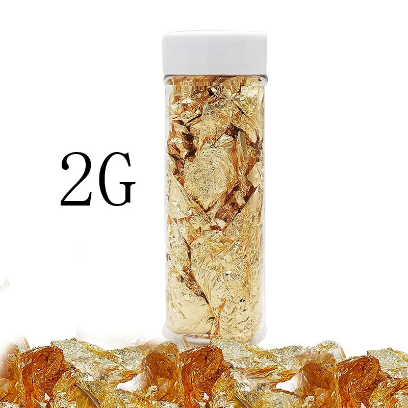 1 шт. 2 г съедобный натуральный лист из золотой фольги хлопья шабина 24 К золото