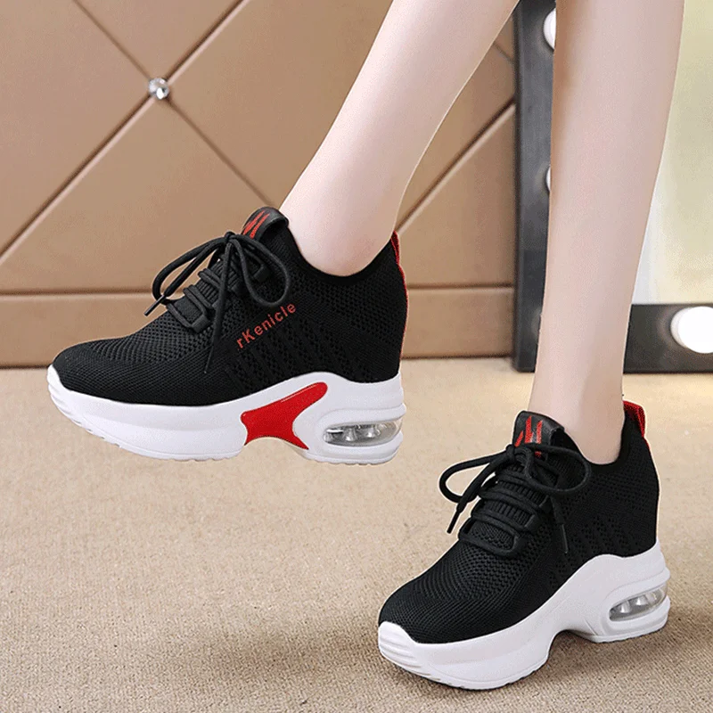 Женские повседневные туфли на платформе танкетке и высоком каблуке лоферы