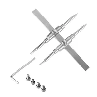 c5ab 1set professional dual tip stainless steel lens spanner wrench opening repair disassemble tool kit 10 130mm for dslr kit